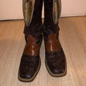 Wide calf Cowgirl boots. Made in Canada